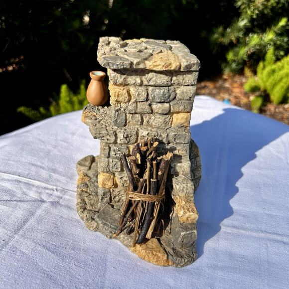 Retired 1998 Fontanini Lighted Fireplace 94802 Village Heirloom Nativity40 - Picture 11 of 15